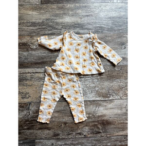 Rabbit + Bear by Emily & Oliver Organic Sunflower Matching Set